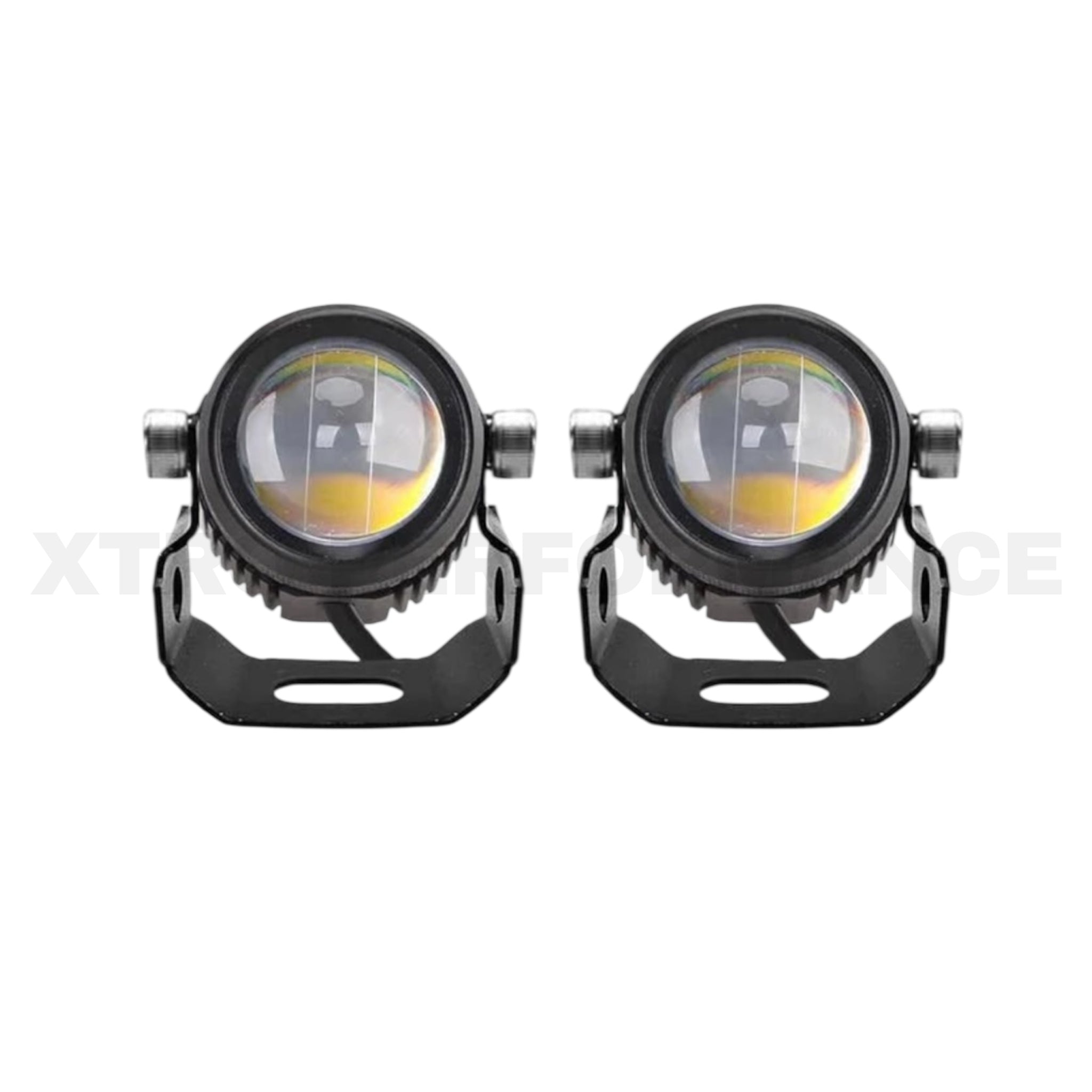 HJG MINI DRIVE FOG LIGHT FOR CARS & MOTORCYCLES DUAL COLOR (White & Yellow)