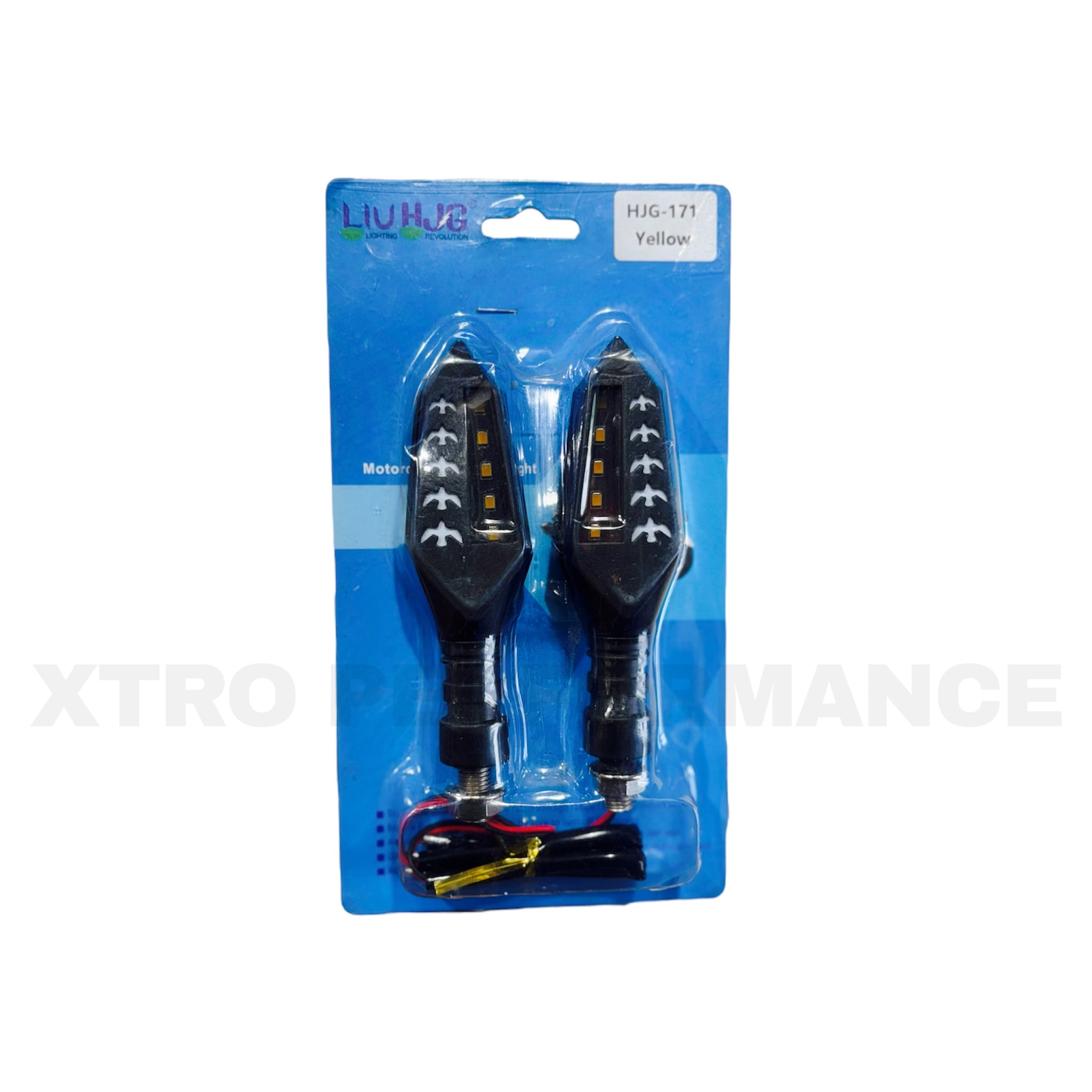 HJG Fly Bird Indicator Yellow Universal For All Bike Models Motorcycle Turn Signal Lights